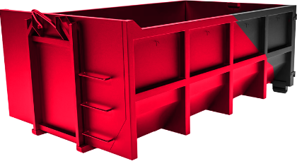 Red dumpster